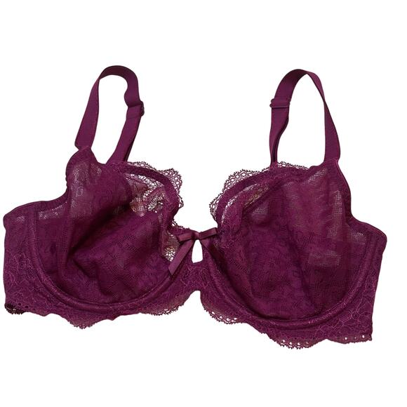 Freya Fancies Underwire Plunge Bra sz 30DDD - Picture 1 of 6